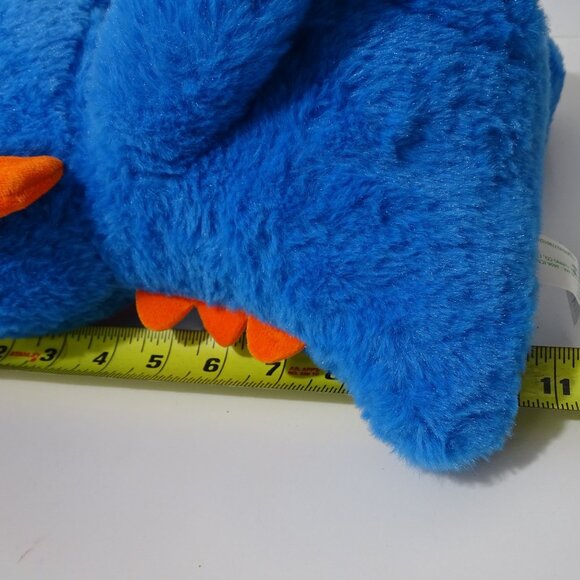 Homerbest Blue Orange Triceratops Dinosaur Plush Toy Stuffed Animal For All Ages - Picture 7 of 7